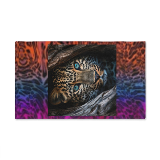 Wild Leopard & Animal Print Vibrant Hand Towel, Jungle Decor, Animal Print Towel, Unique Bathroom Accessory, Gift for Nature Lovers