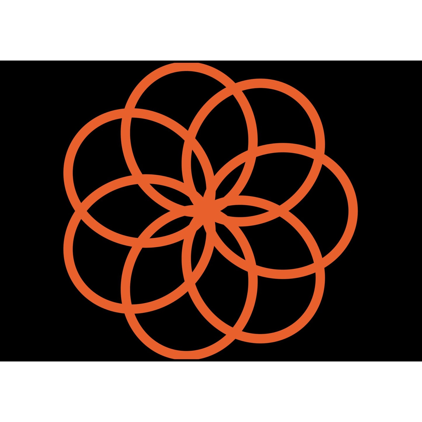 Woven Blanket Orange Flower Design