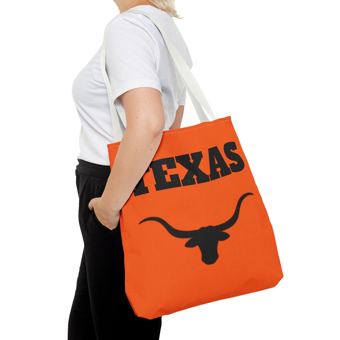 Texas Longhorn Tote Bag - Bold Orange Design for Fans