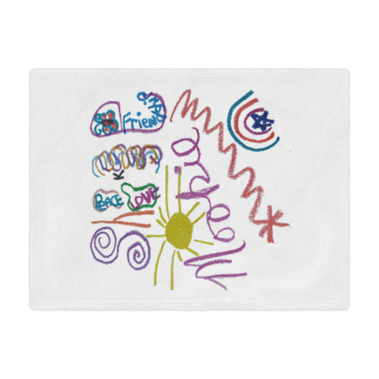 Colorful Kids & Adults Shookie Mookie Blanket, Soft Snuggle Blanket for Babies, Cozy Nursery Decor, Kids' Gift, Art-Inspired Blanket