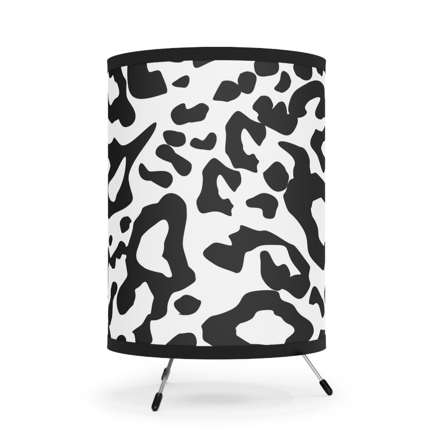 Modern Animal Print Tripod Lamp - Stylish High-Res Shade for Home Decor