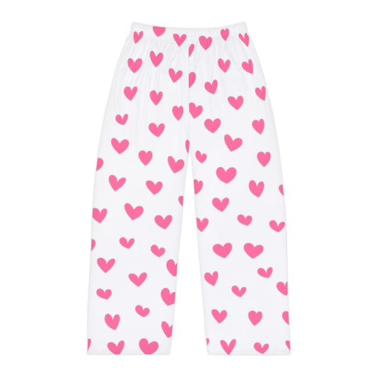 Men's Pajama Pants Pink Hearts