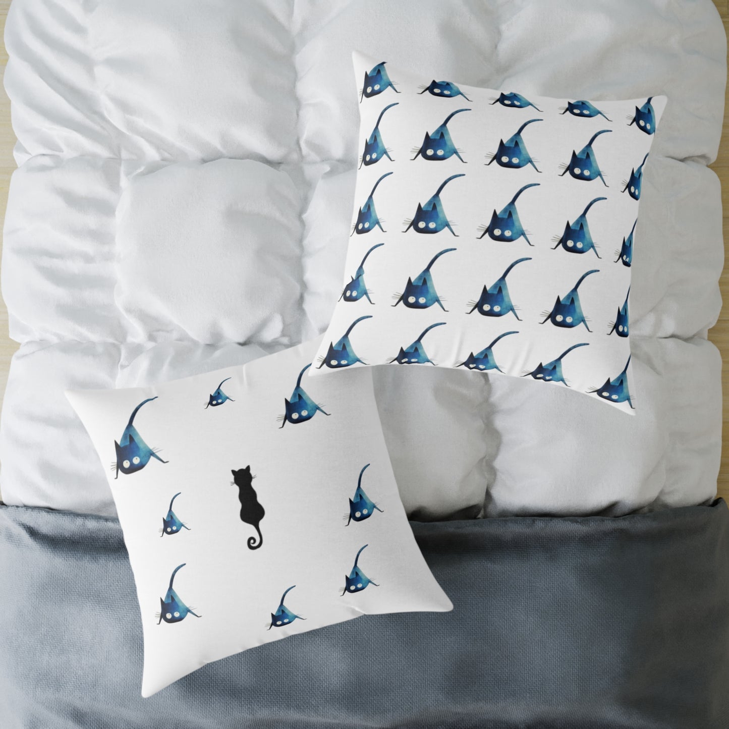 Whimsical Black Cats Pillow Home Decor So Fabulous~!