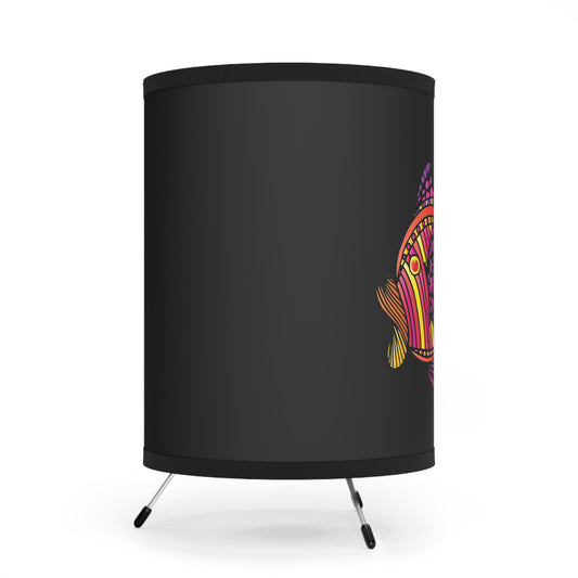 Tripod Lamp with High-Res Printed Shade, US\CA plug