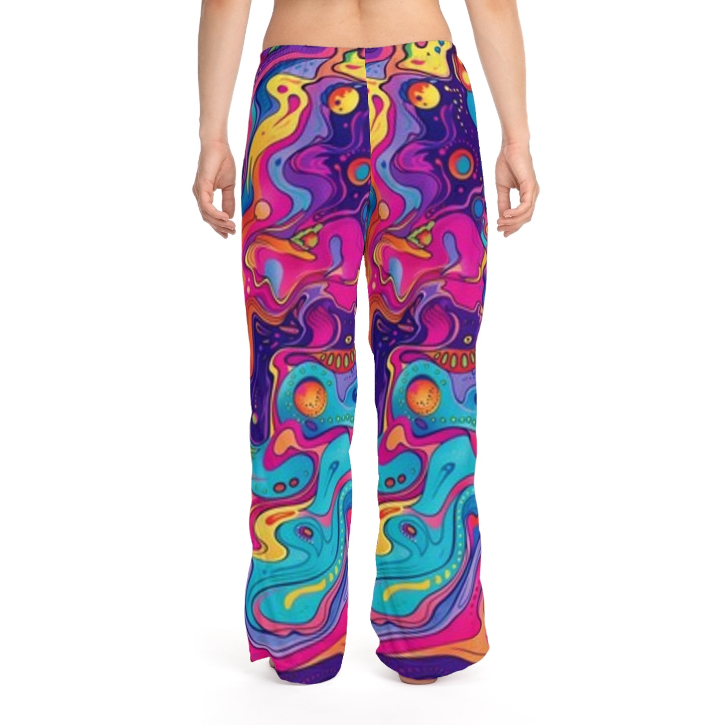 Colorful Women's Pajama Pants - Vibrant Tie-Dye Lounge Wear