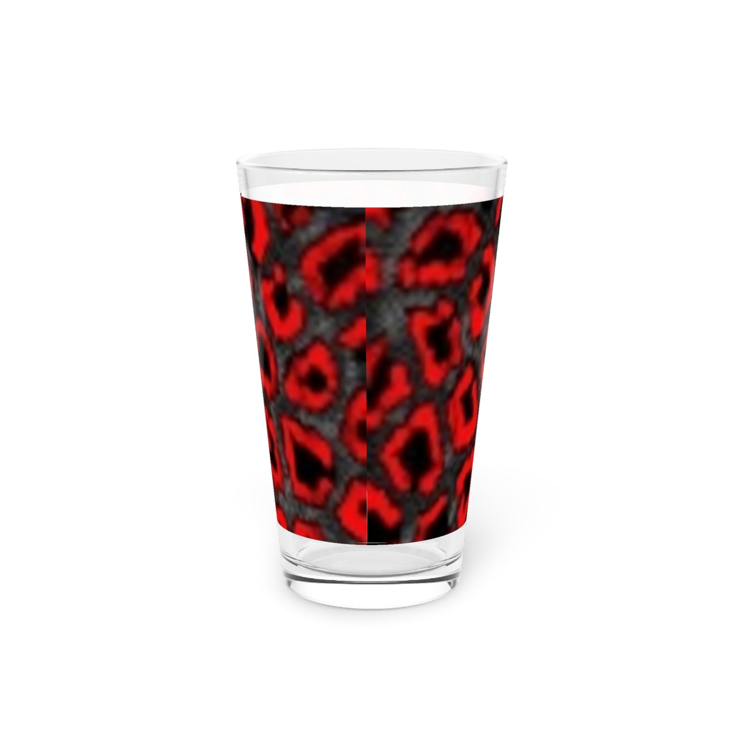 Vaso de pinta de 16 oz con estampado de leopardo llamativo: perfecto para fiestas y celebraciones