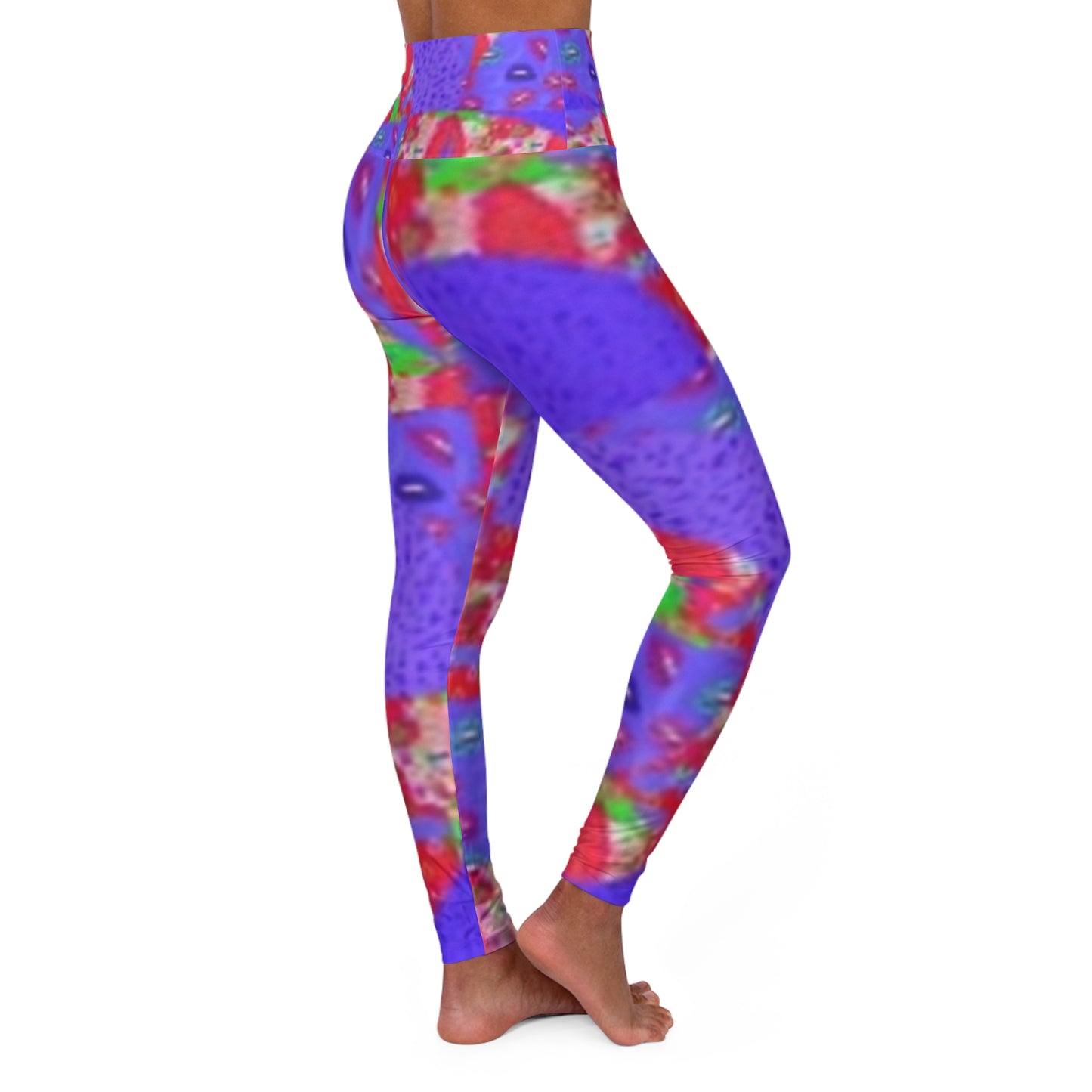 Vibrant High Waisted Yoga Leggings for Active Lifestyle - Perfect for Fitness and Everyday Wear