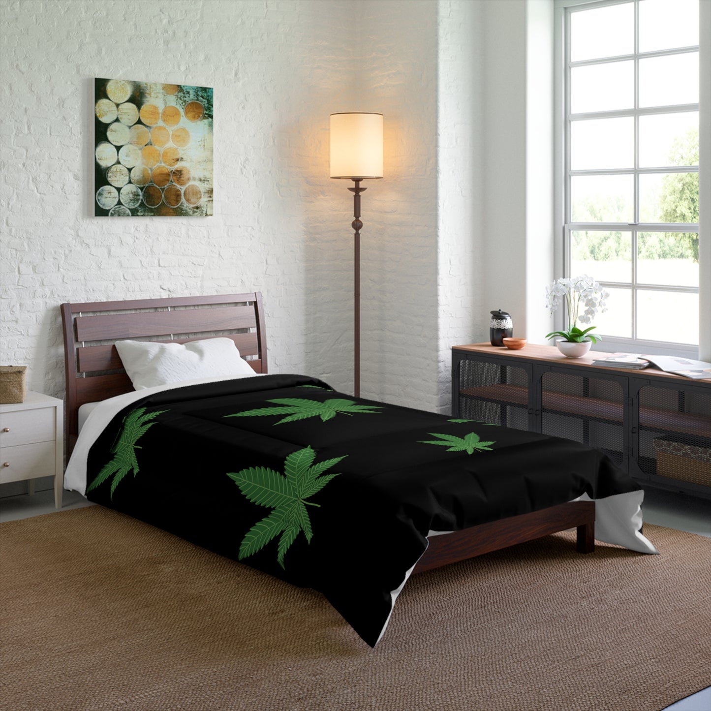 Comforter Seven Marijuana Leaves