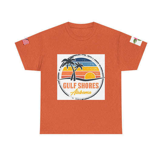 Gulf Shores Alabama Sunset Unisex Heavy Cotton T-shirt