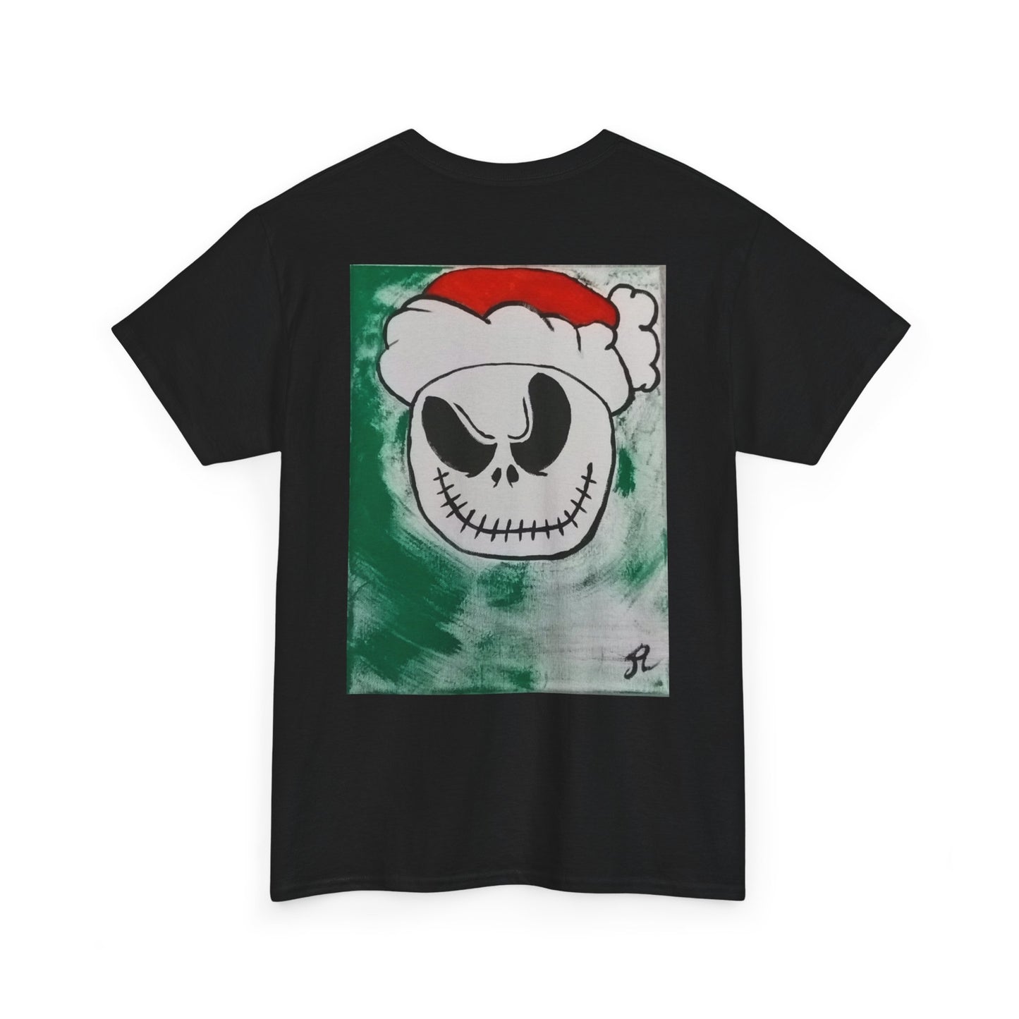 Camiseta manga corta Navidad Jack Esqueleto Pintado a Mano