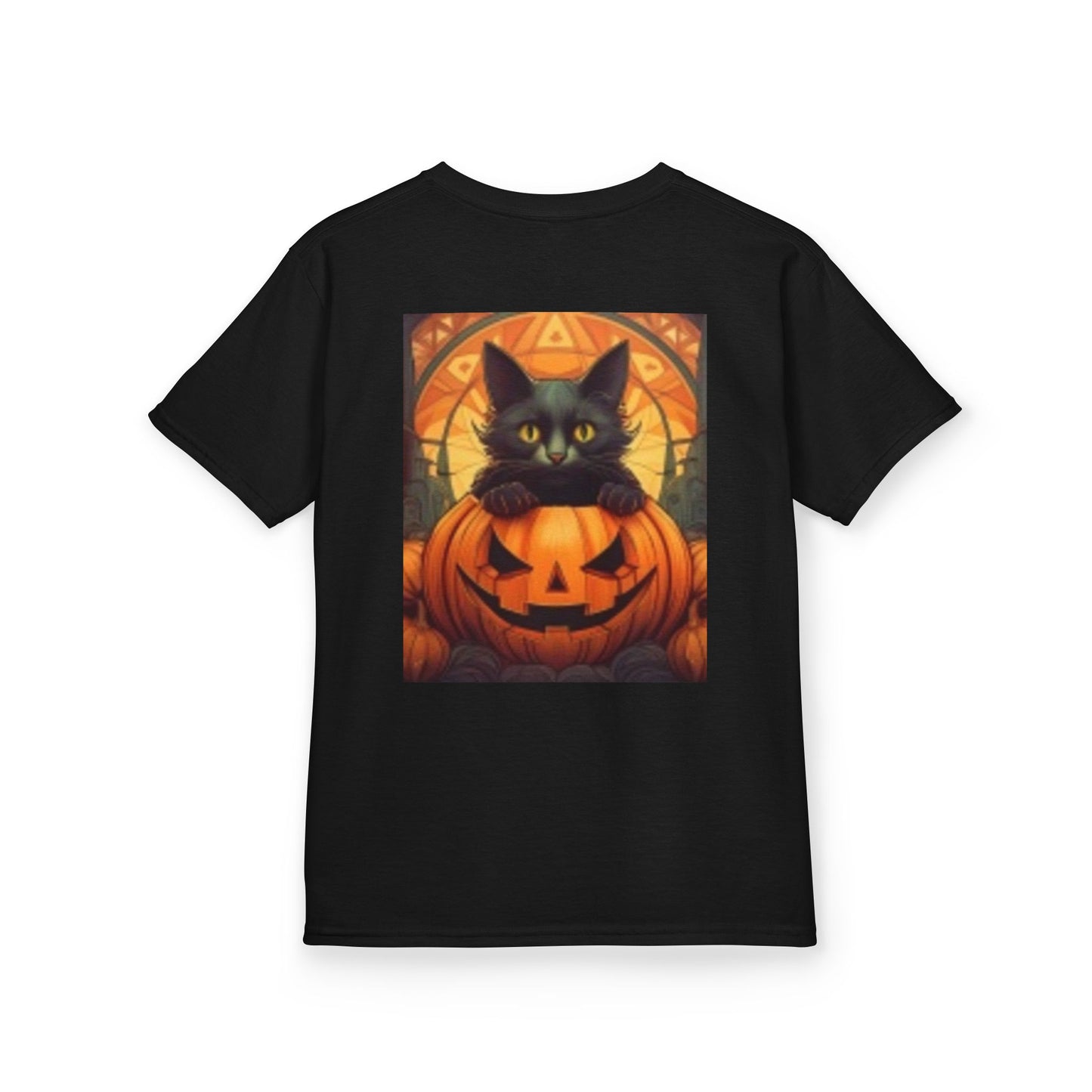 Happy Halloween Black Cat Pumpkin Youth Heavy Cotton T-shirt I love this T-shirt!