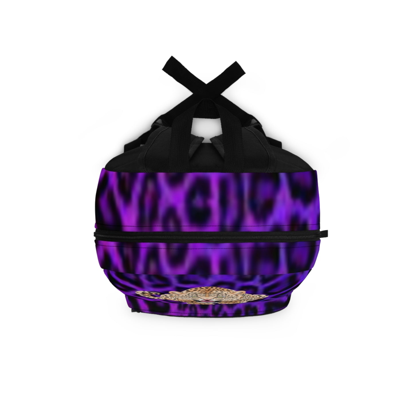 Vibrant Leopard Print Backpack with Rose - Stylish & Functional for All Occasions