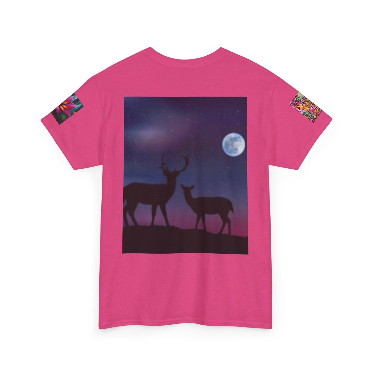 Indiana Nature Lake T-shirt - & Deer Full Moon