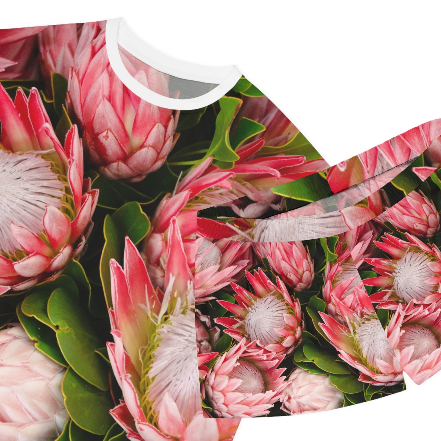 Ensemble de pyjama court pour femme à fleurs roses