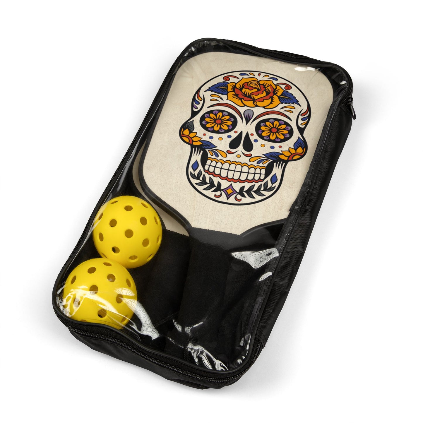 Pickleball Kit Game Children Skull Flowers Great Fun !