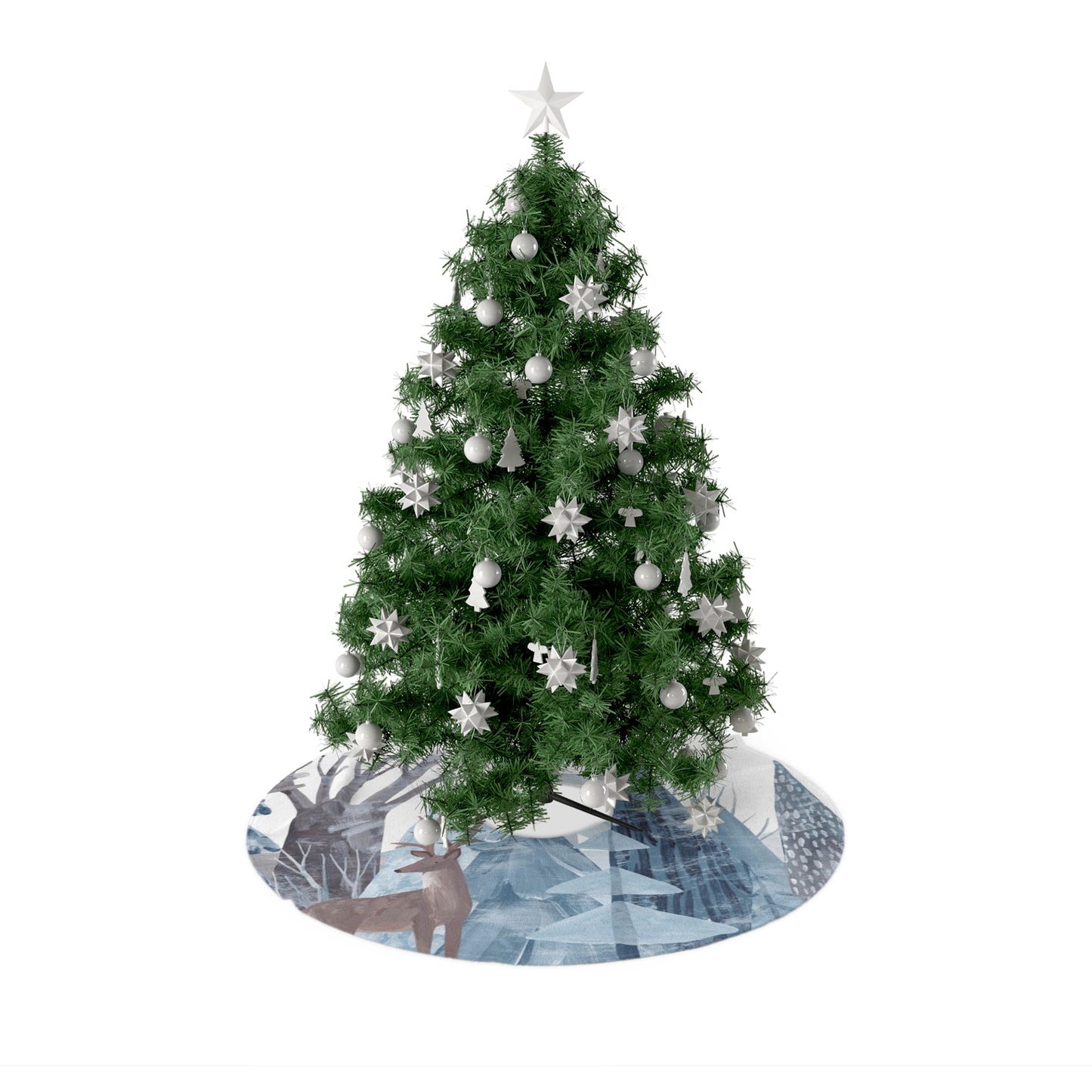 Christmas Tree Skirts Deer Winter Christmas 🎄