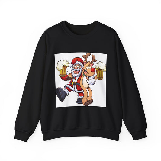 Sudadera Papá Noel Reno bebiendo cerveza 🍺