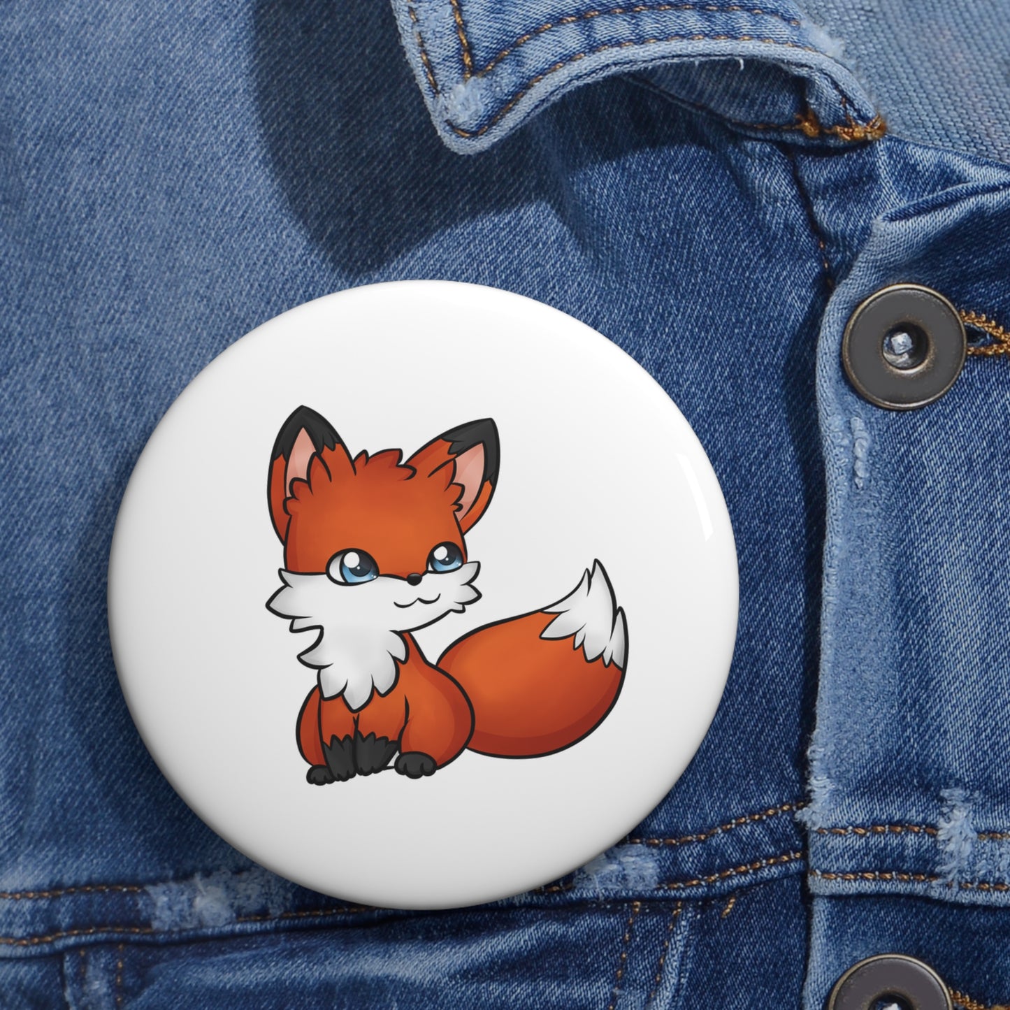 Custom Pin Buttons Fox
