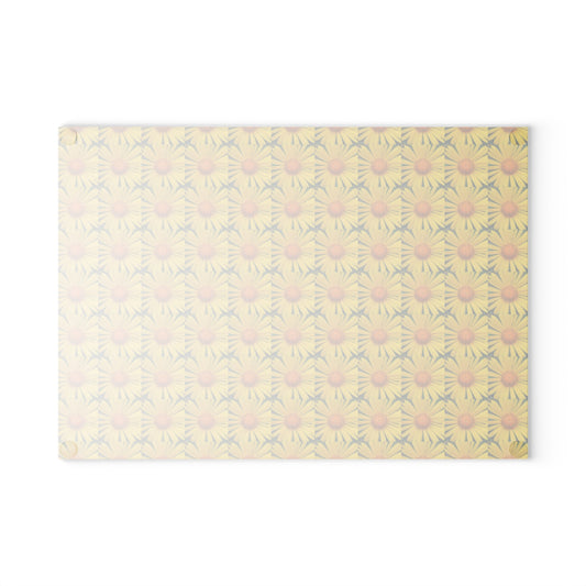 Sunflower Pattern Glass Cutting Board - Perfect for Summer Entertaining and Brightening Up Your Kitchen