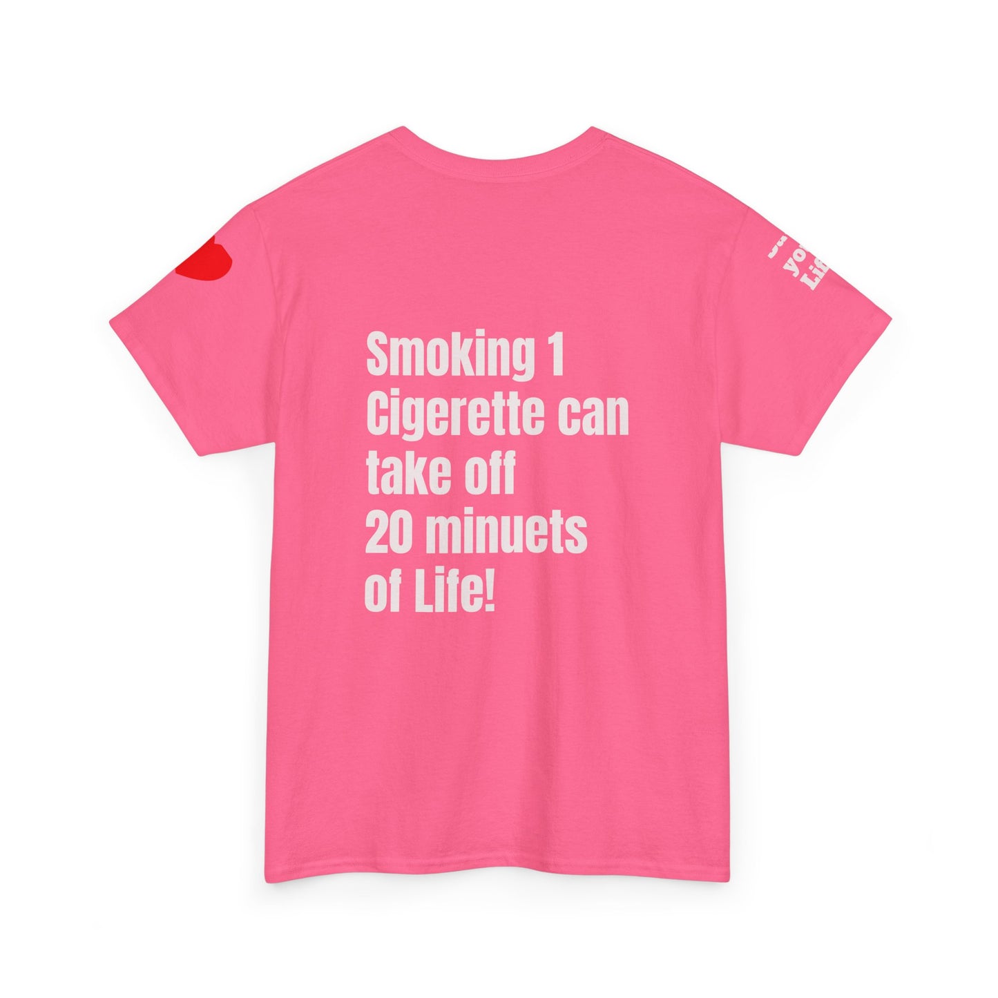 No Smoking Message T-shirt, Unisex Anti-Smoking Tee, Casual Statement Shirt, Gift for Smokers, Awareness Apparel, Health Conscious Clothing