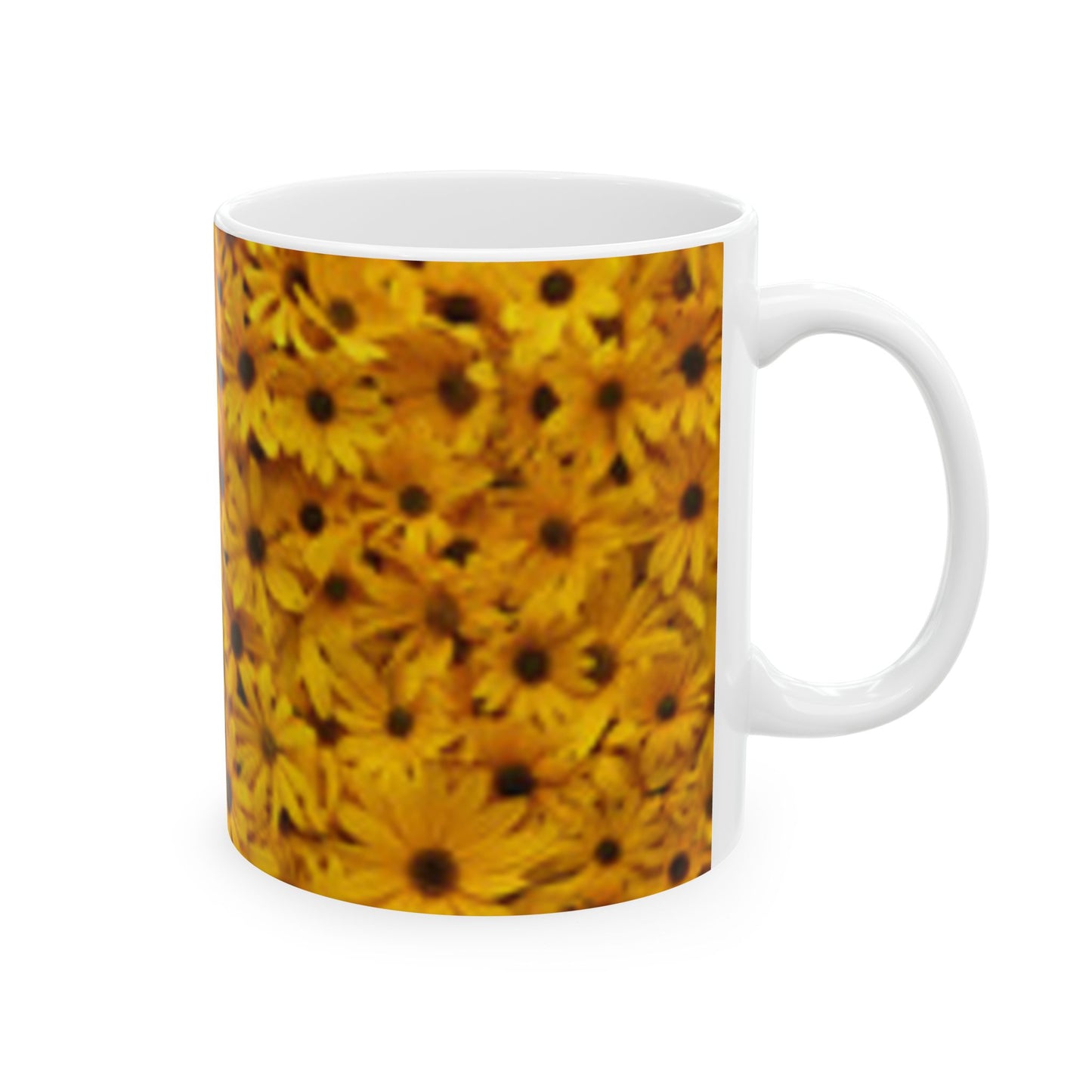 Bright Floral Ceramic Mug - 11oz & 15oz Coffee Cup