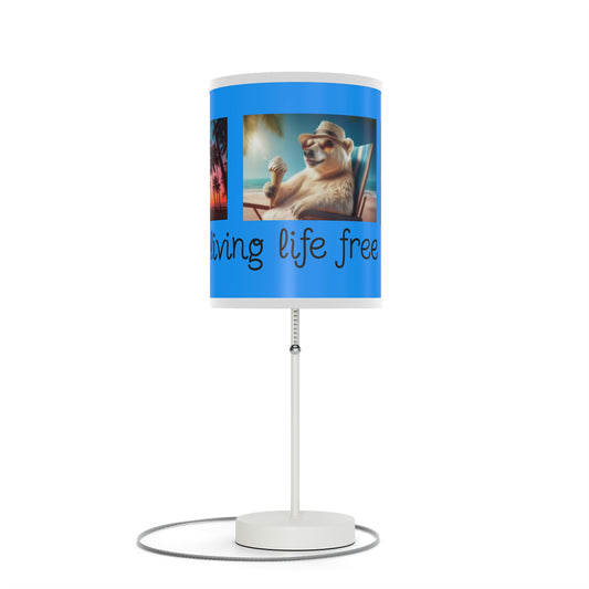 Vibrant Table Lamp, Beach Decor, Coastal Vibes, Living Room Lighting, Gift for Beach Lovers, Relaxing Home Accent