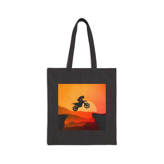 Adventure-Themed Cotton Canvas Tote Bag - Perfect for Nature Lovers