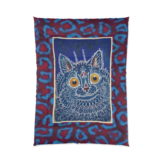Whimsical Cat Comforter - Cozy Colorful Bedding for Cat Lovers