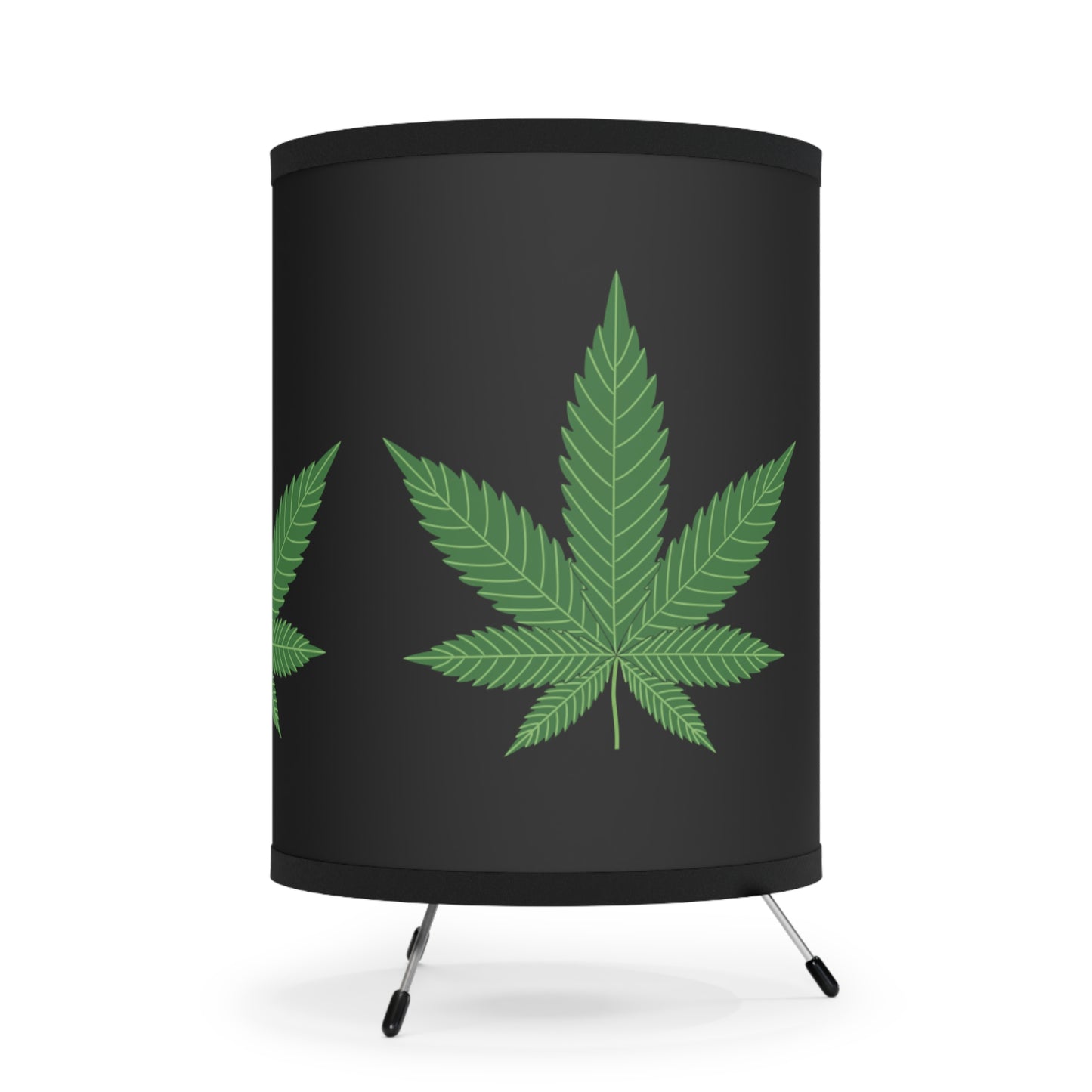 Tripod Lamp Marijuana Leaf