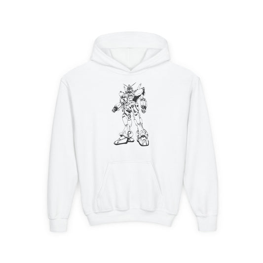 Sudadera con capucha juvenil Cool Robot Heavy Blend: sudadera con gráficos únicos para niños