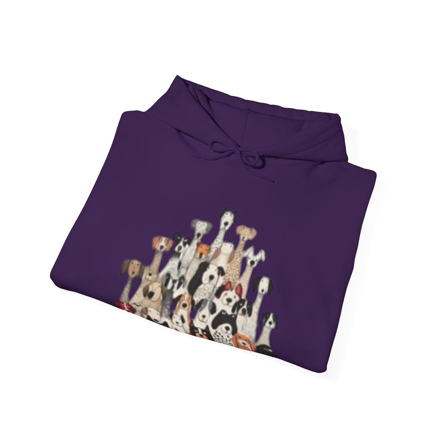 Cute Cartoon Dogs Unisex Heavy Blend Hooded Sweatshirt