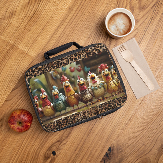 Sac à lunch Farmyard Fun – Motif poulet mignon pour enfants et adultes