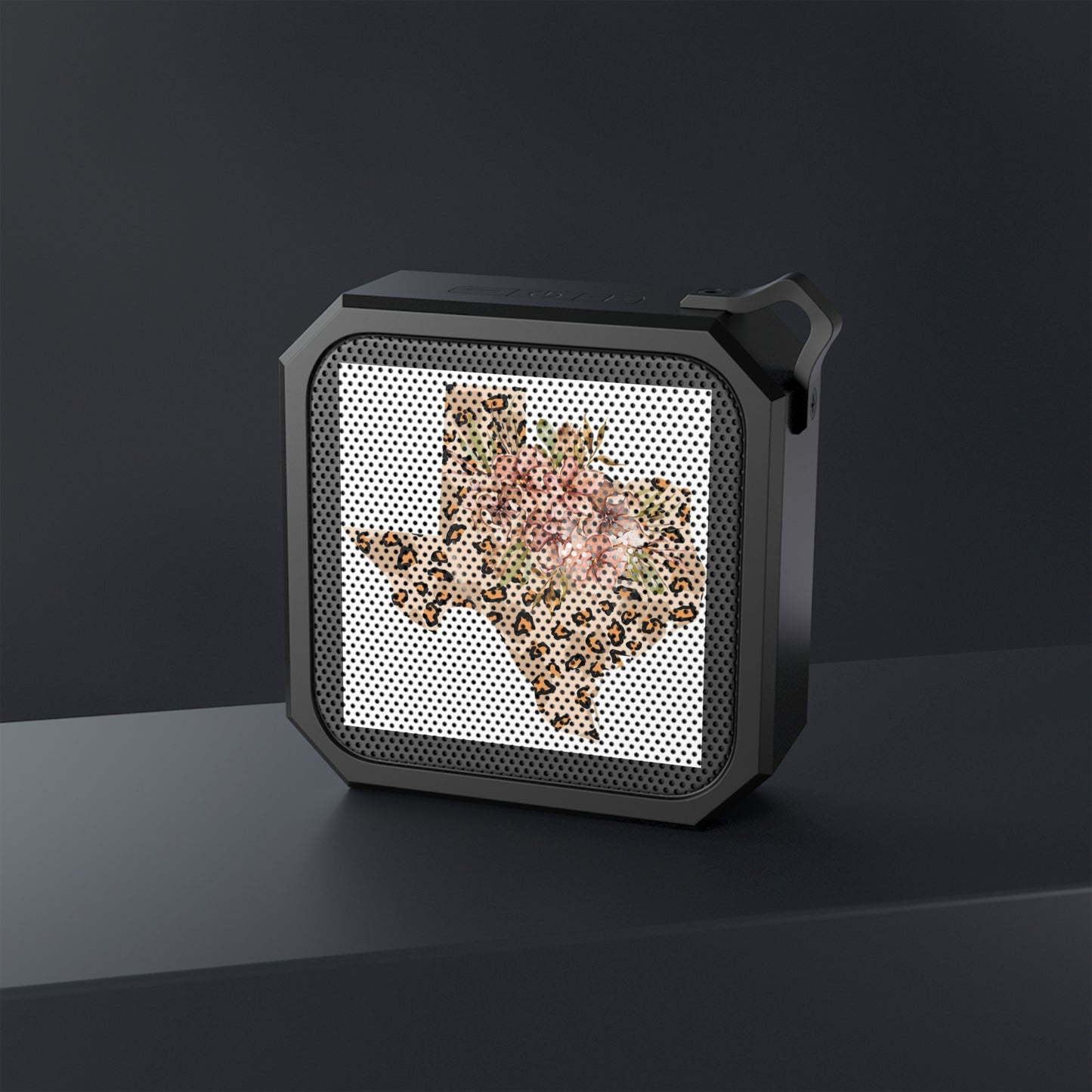 Texas Wildflower Bluetooth Speaker - Portable Outdoor Audio with Leopard Print Design