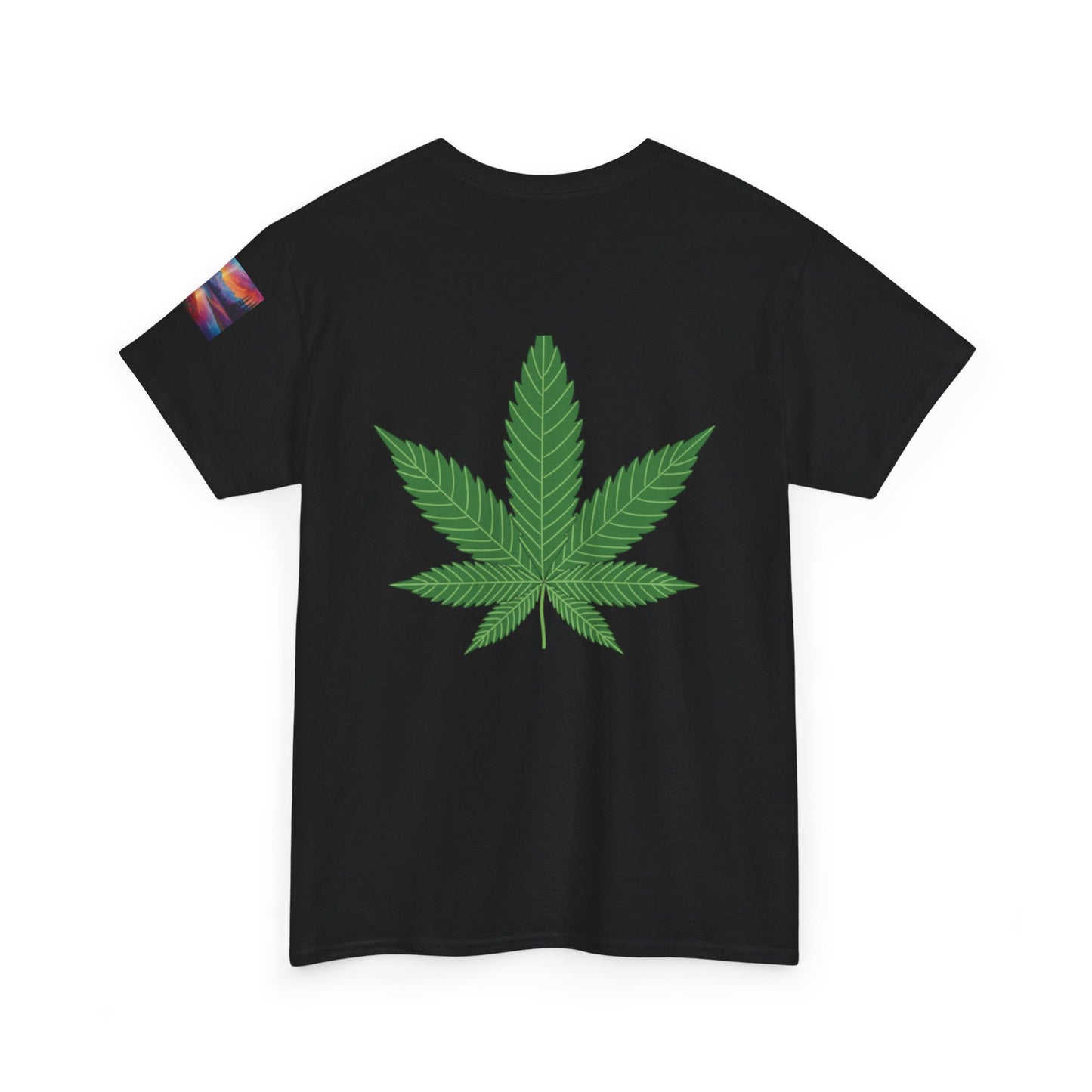 Cannabis Skull Heavy Cotton Tee, Unisex Cannabis T-Shirt, Grunge Vibe Shirt, Halloween Costume, Streetwear