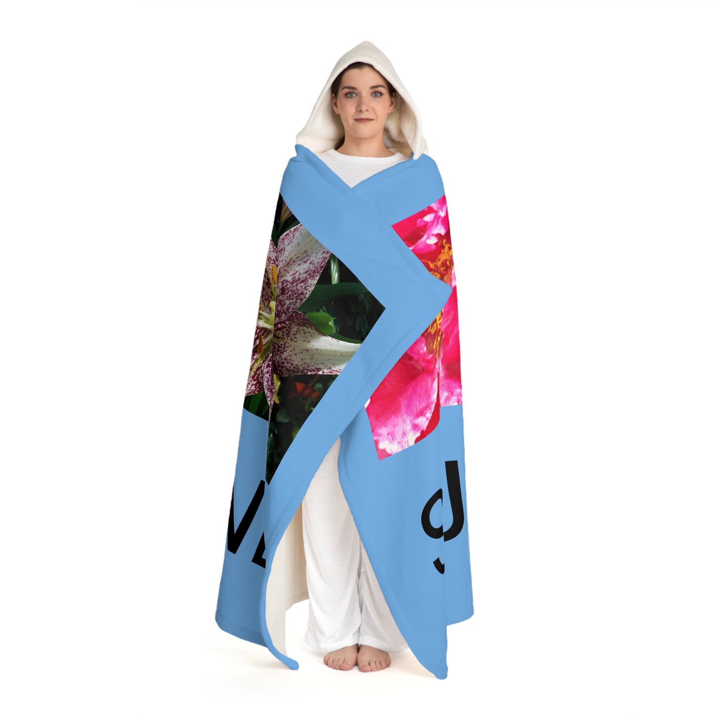 Manta de vellón sherpa con capucha