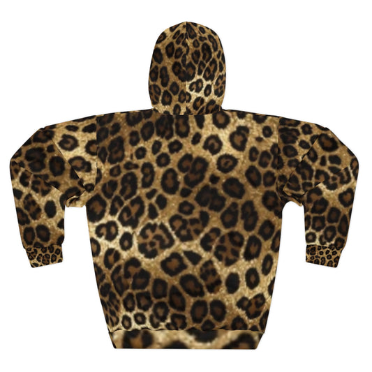 Sudadera unisex con estampado de leopardo: estilo acogedor para el día a día.