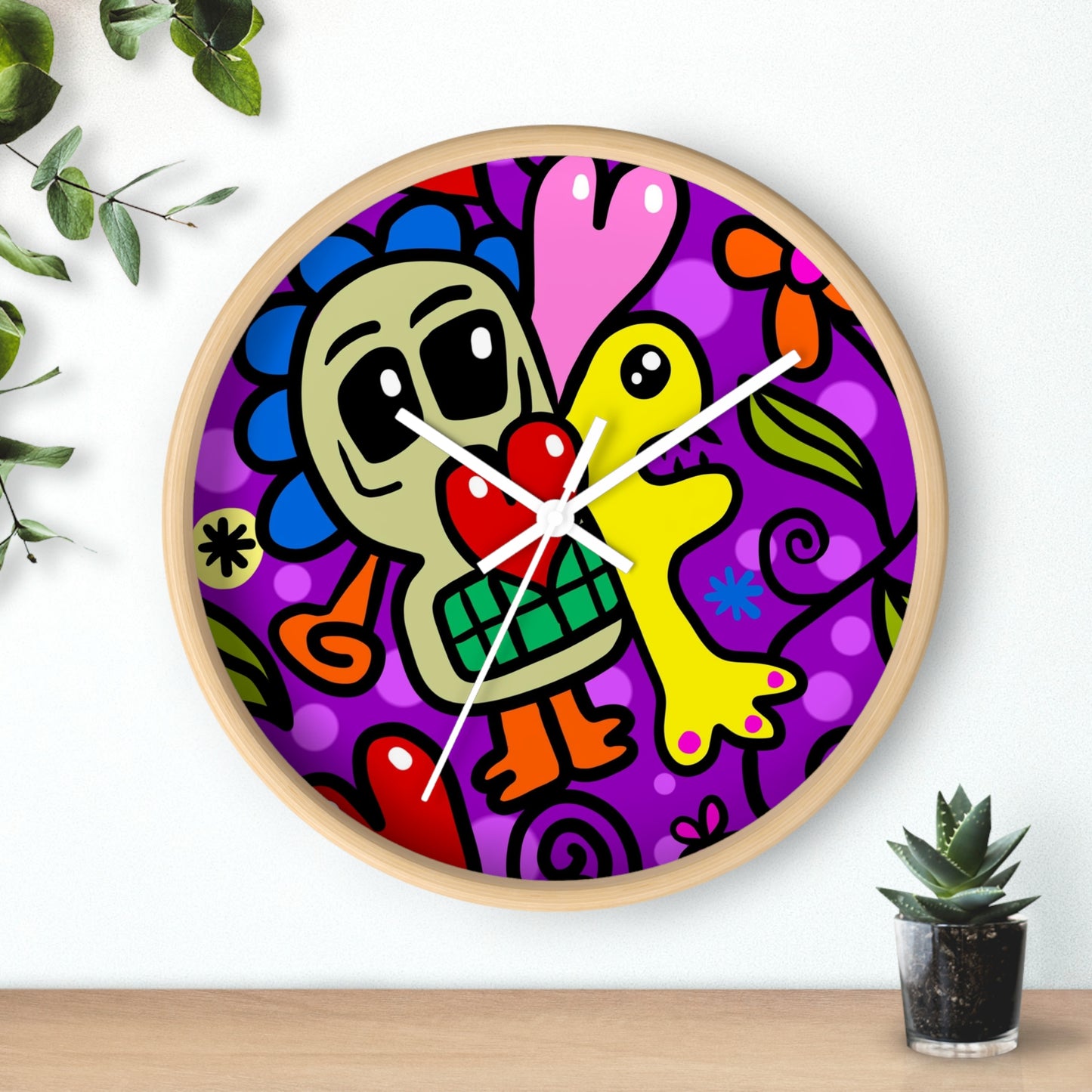 Wall clock Funny Cartoon