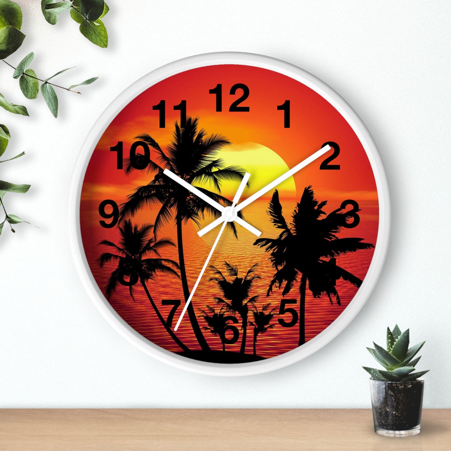Wall Clock Beautiful Sunset
