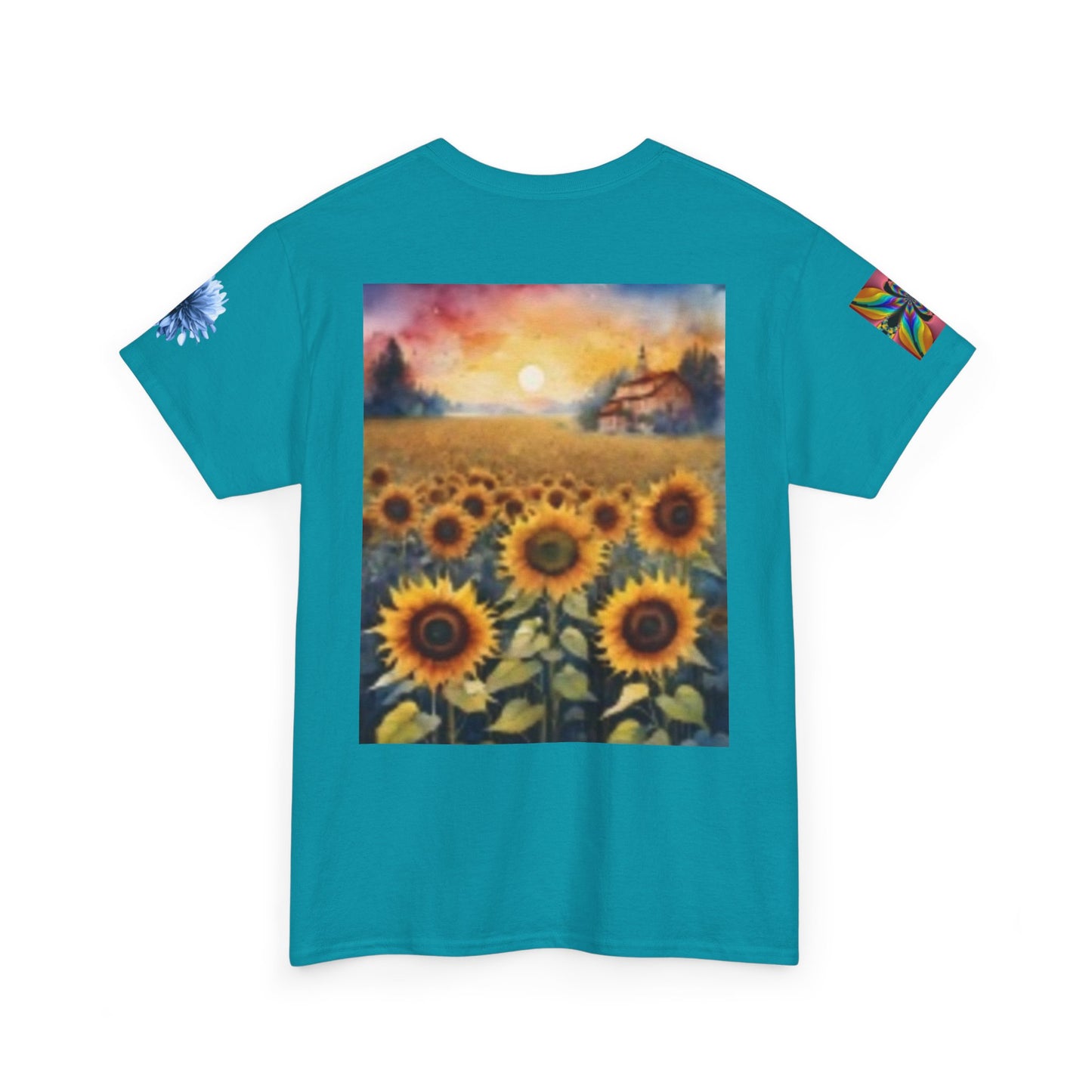 Iowa City Sunflower T-shirt - Vibrant Art for Nature Lovers