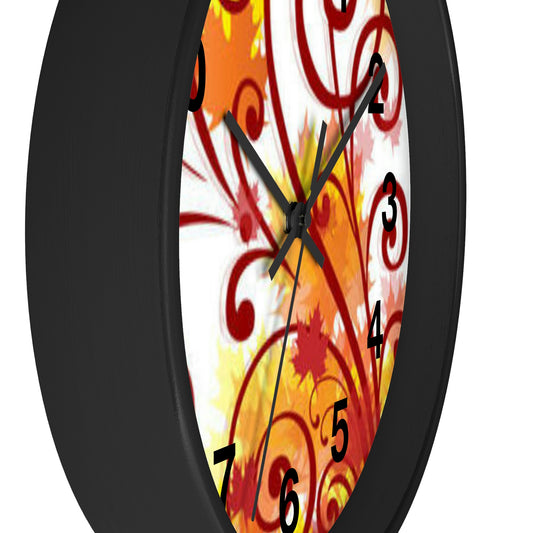 Horloge murale aux motifs festifs Maman adore cette horloge