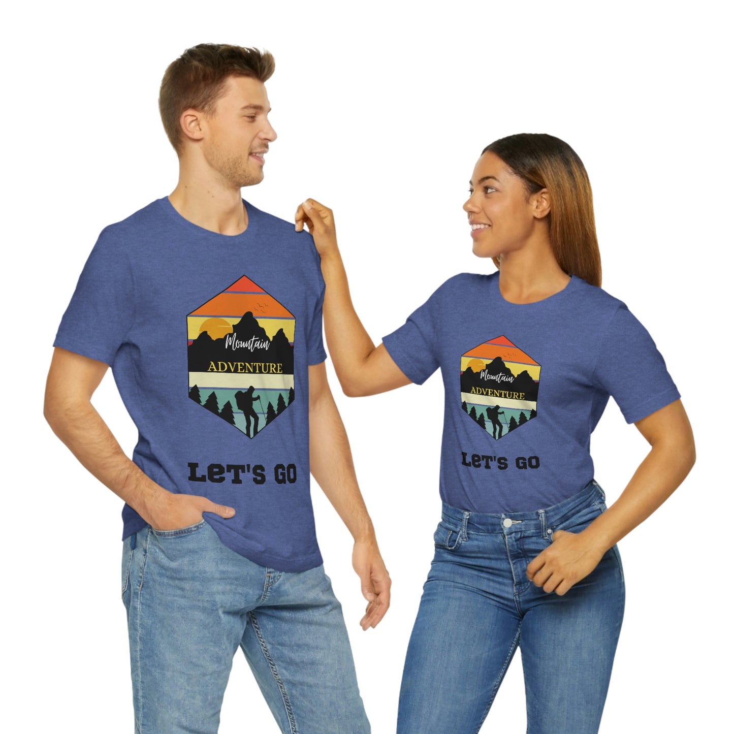 Let's Go Hiking Unisex Jersey Short Sleeve T-Shirt Adventures