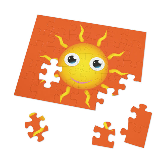 Happy Yellow Sun Jigsaw Puzzle I Love Games!
