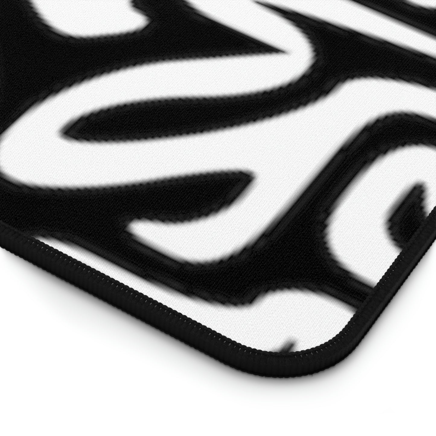 Alfombrilla de escritorio Maze en blanco y negro para oficina, hogar, universidad