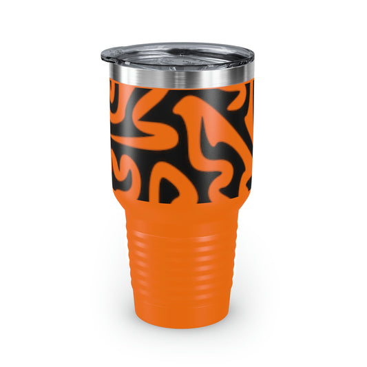 Maze Design Ringneck Tumbler, 30oz Soda Tea Water Juice Beer Wine