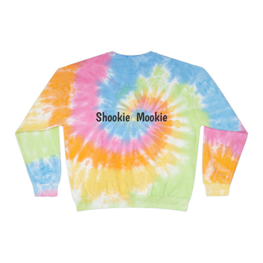Sudadera unisex con efecto tie-dye y acelerador de motocicleta