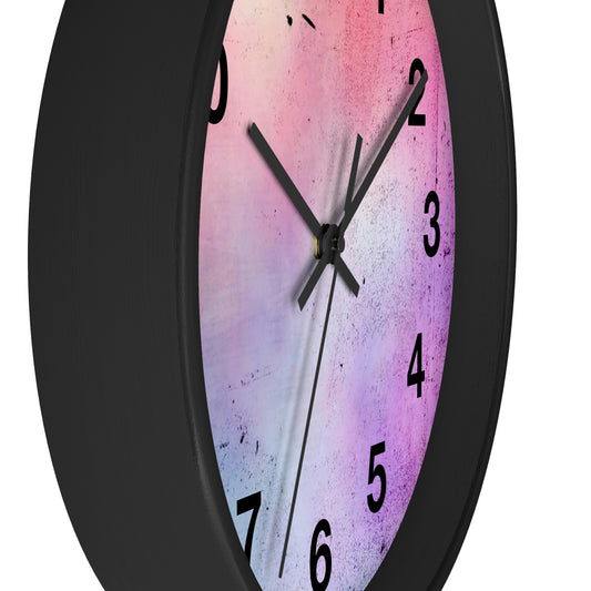 Horloge murale rose clair violet Quelle horloge murale fabuleuse !