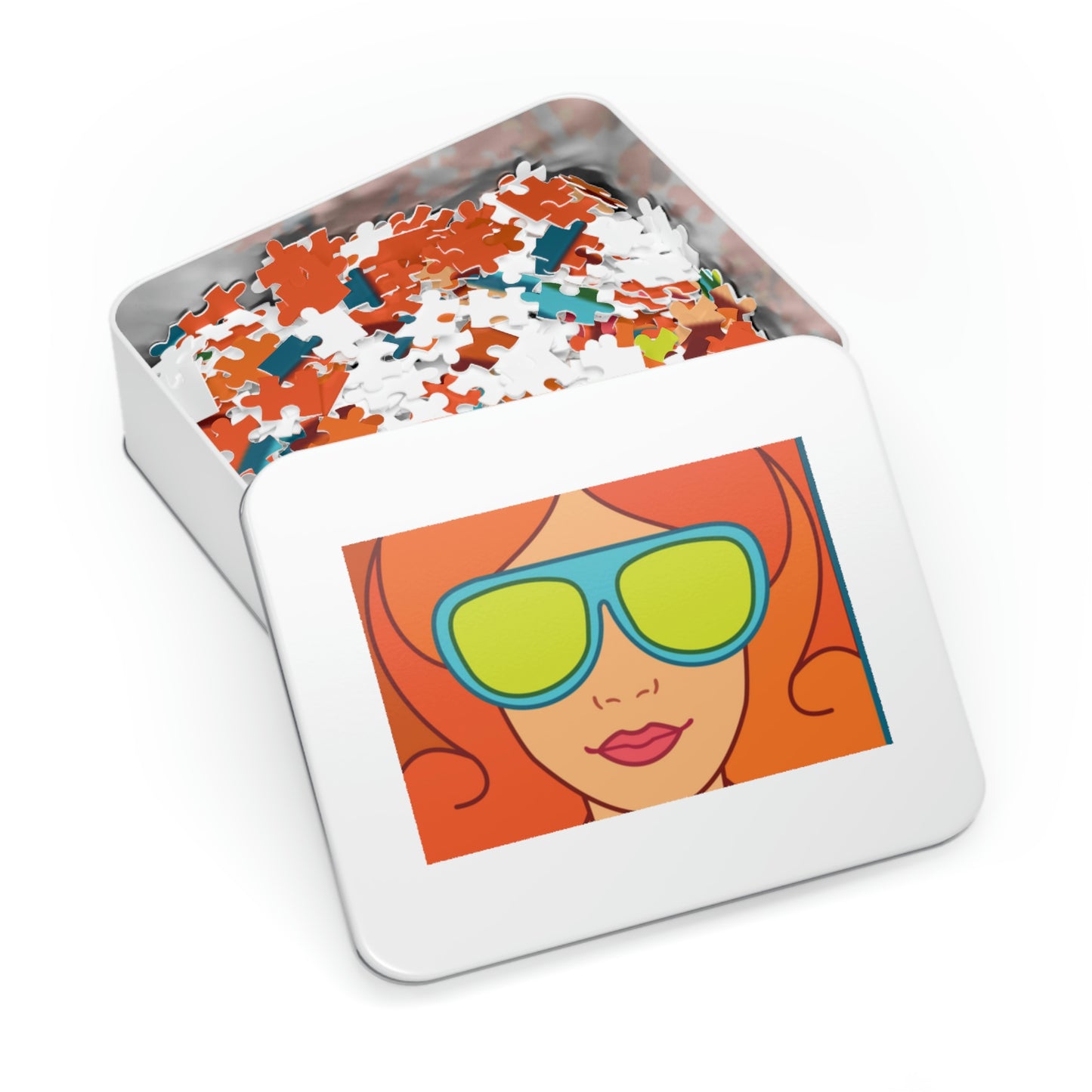 Girl Red hair Sunglasses Jigsaw Puzzle I Love Games!