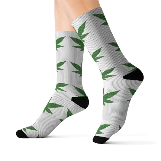 Trendy Cannabis Leaf Socks | Comfortable Footwear for Everyday Wear
