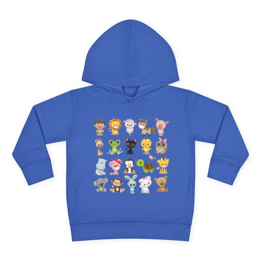 Adorable Animal Print Toddler Pullover Fleece Hoodie | Cute Kids Sweatshirt