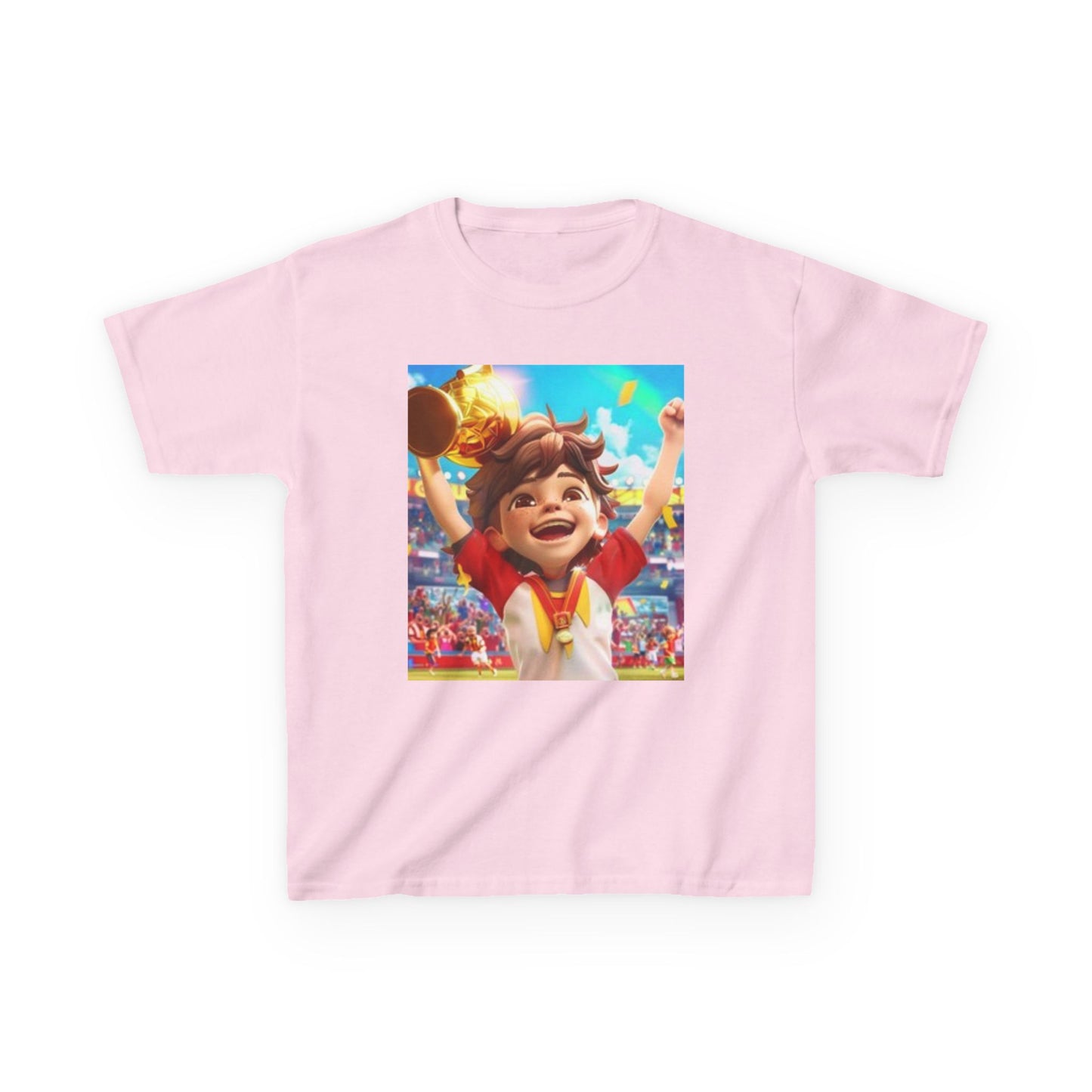 Camiseta Infantil Niño Ganó Trofeo ¡Muy Feliz!